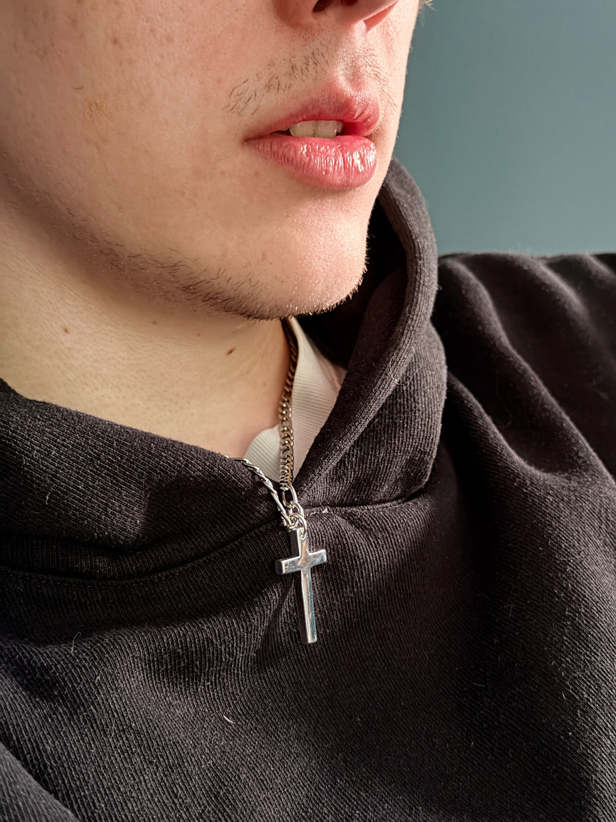 Under a hoodie